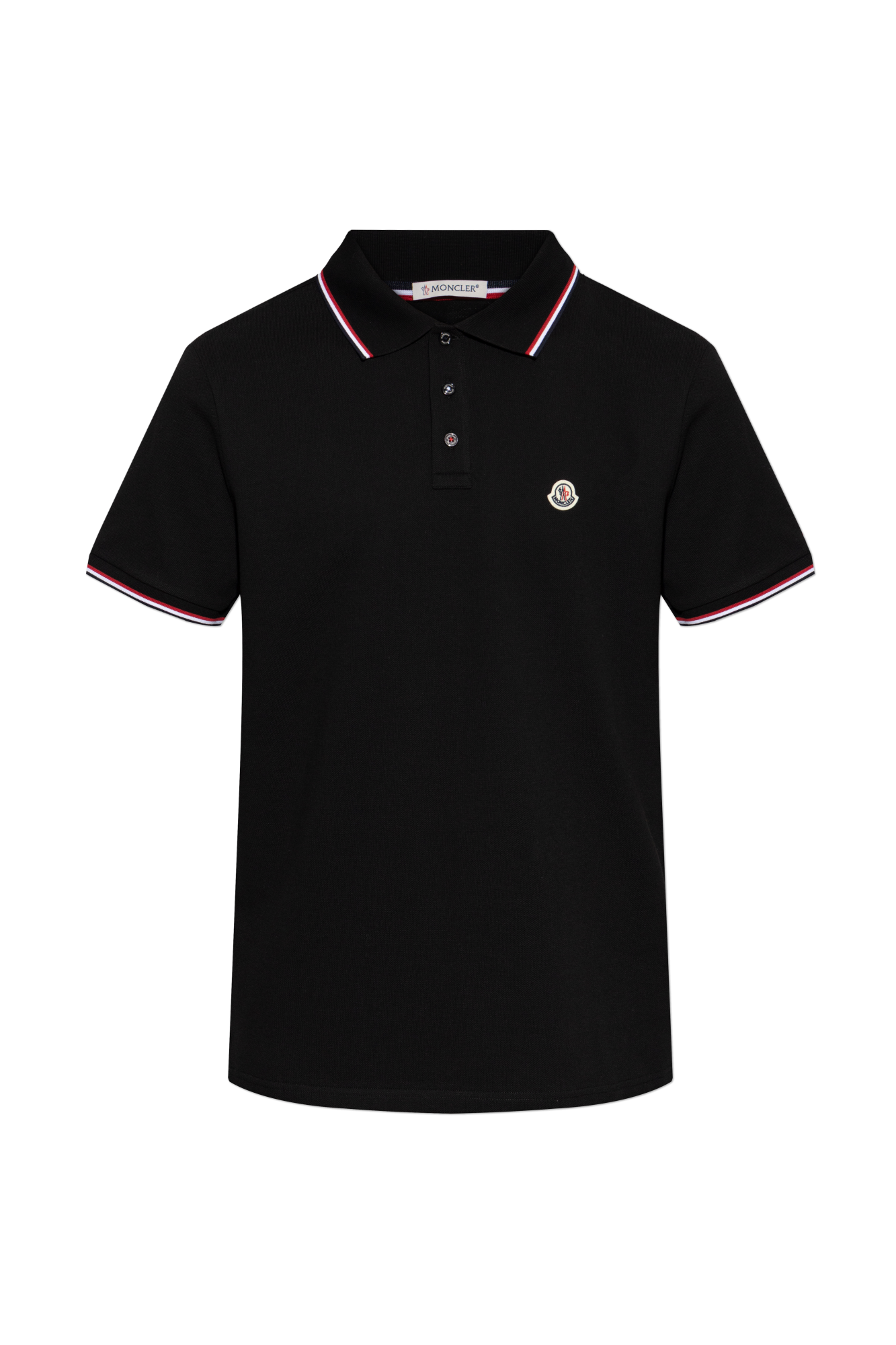 Preto Pólo com logótipo Moncler - Vitkac Brazil